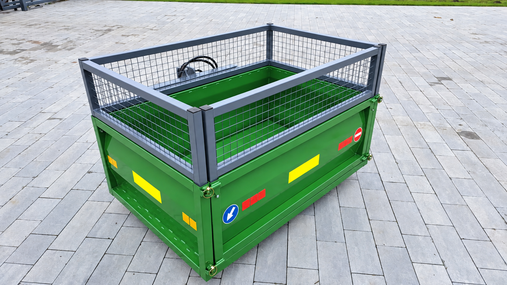 Heckcontainer 150 cm hydraulisch kippbar für Traktor – Heckmulde – Bild 2