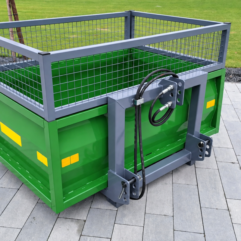 Heckcontainer 150 cm hydraulisch kippbar für Traktor – Heckmulde